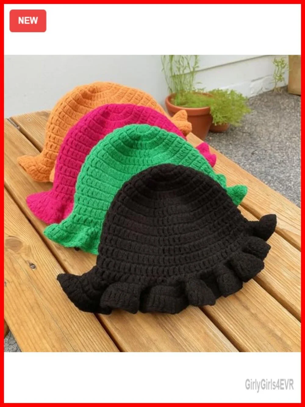 Crochet Bucket Hat Women Knit Floppy Cap Boho Handmade Travel Beach Sun Hat
